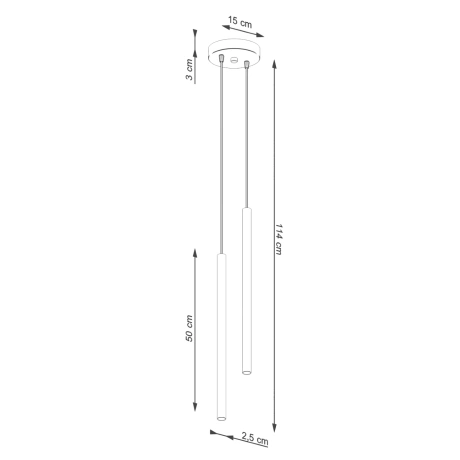 Lampe suspendue PASTELO 2 beige