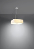 Lustre LOKKO 45 blanc + 5x ampoule LED E27 3000K Warm 7.5W 620lm