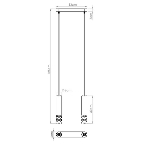 Lampe suspendue LIRO 2 blanc