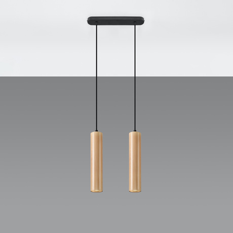 Lampe suspendue LINO 2 bois