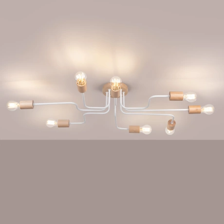 Lustre TIMBO 8 blanc