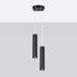 Lampe suspendue LAGOS 2P noir