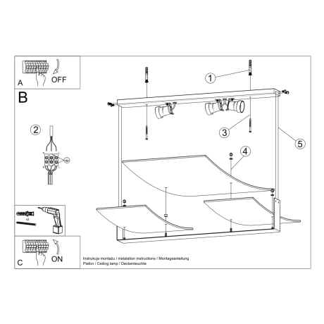 Plafonnier CELIA blanc