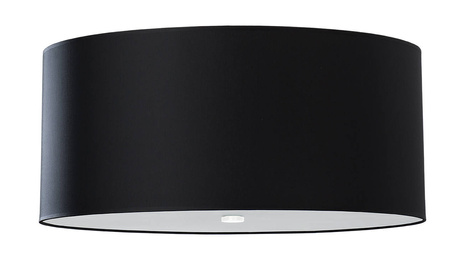 Plafond OTTO 60 noir + 5x ampoule LED E27 4000K Froid 7.5W 650lm