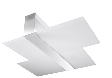 Plafond MASSIMO chrome + 2x ampoule LED E27 3000K Warm 7.5W 620lm
