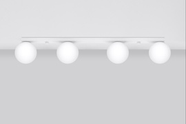 Plafond YOLI 4 blanc + 4x ampoule LED G9 4000K Froid 4.5W 460lm