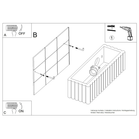 Applique en céramique RIGATA vert olive