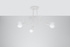 Lustre SUPEŁ 3 blanc + 3x ampoule LED E27 3000K Warm 7,5W 620lm