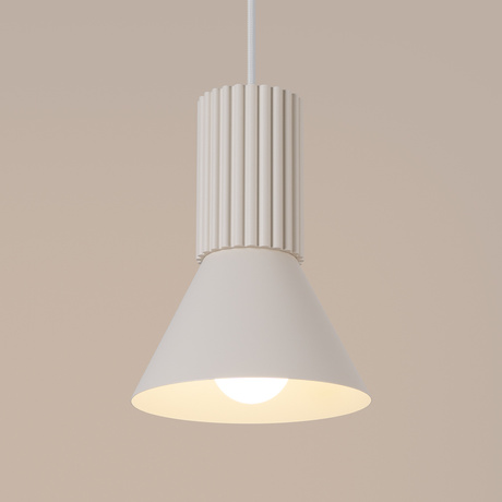 Lampe suspendue ESTRIA 1 beige