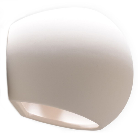 Applique en céramique GLOBE blanc + 1x ampoule LED E27 3000K Warm 7.5W 620lm