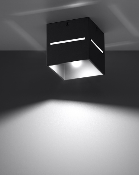 Plafond LOBO noir + 1x ampoule LED G9 4000K froide 4.5W 530lm