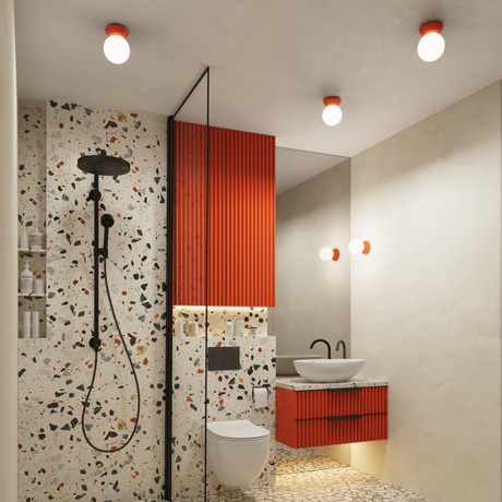 Plafonnier ZORI peach IP44