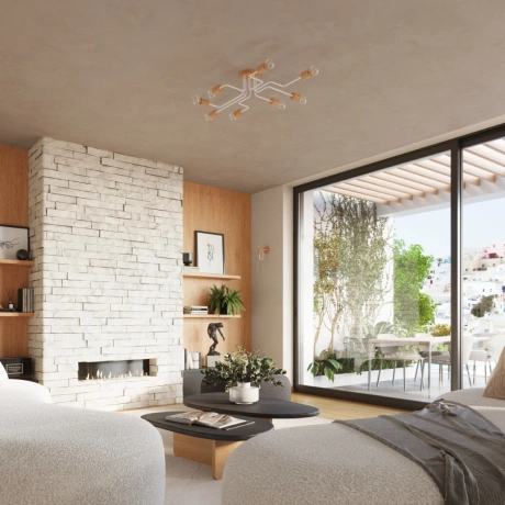 Lustre TIMBO 6 blanc