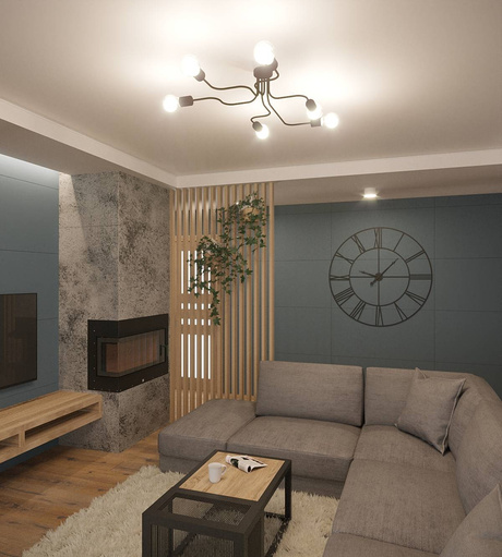 Lustre VECTOR 6 noir + 6x ampoule LED E27 3000K Warm 7.5W 620lm