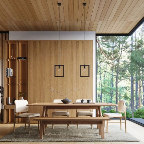 Lampe suspendue ARIES wengé