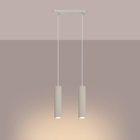 Lampe suspendue KARBON 2 beige