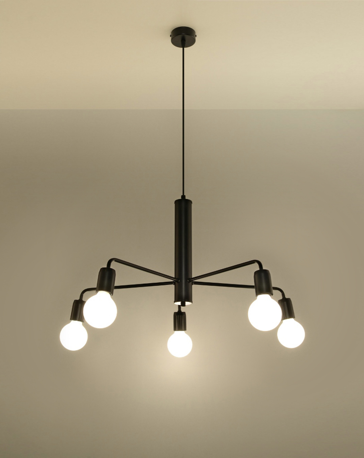 Lustre DUOMO 5 + 5x ampoule LED E27 3000K Warm 7.5W 620lm