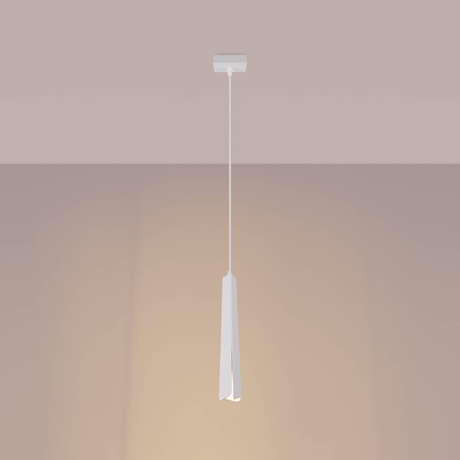 PRYSM 1 lampe suspendue blanche + 1x ampoule LED G9 3000K Warm 4,5W 450lm