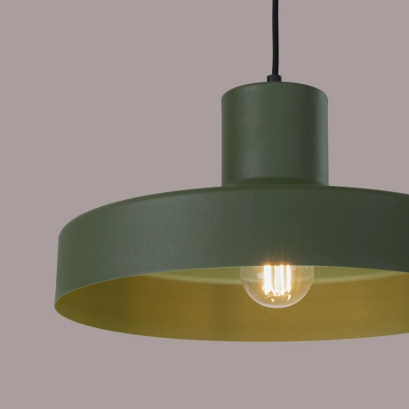 Lampe suspendue BILO vert olive