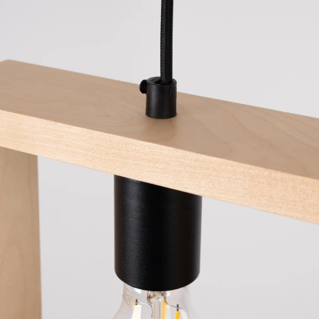 Lampe suspendue ARIES bois naturel