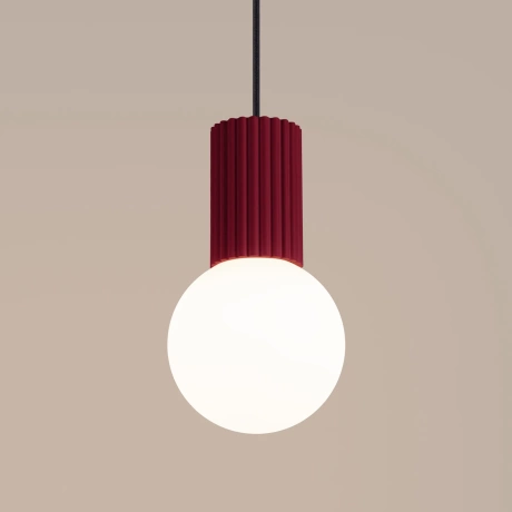 Lampe suspendue HALO 1 bordeaux