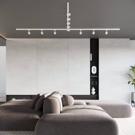 Plafonnier, 11 spots, système de rail triphasé, KAMI 88W LED 3000K