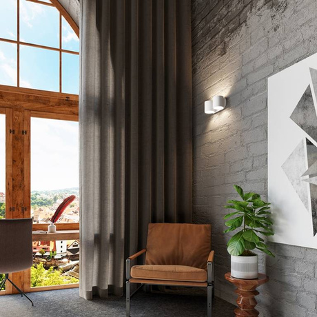 Applique ORBIS 2 blanche + 2x ampoule LED G9 4000K froide 4.5W 530lm