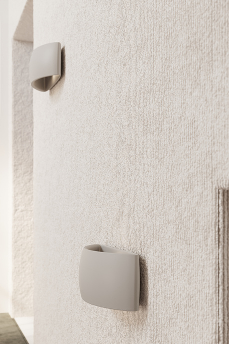 PONTIUS applique murale en céramique grise + 1x ampoule LED G9 3000K Warm 4.5W 510lm