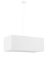 Lustre SANTA BIS 80 blanc + 3x ampoule LED E27 3000K Warm 7.5W 620lm