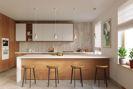 QUBIC lampe suspendue grise + 1x ampoule LED E27 3000K Warm 7.5W 620lm