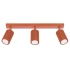Plafonnier KARBON 3L rouge ocre
