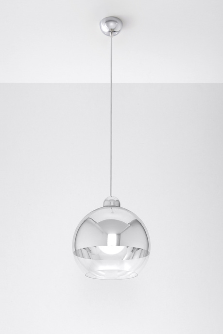 COSMO 25 lampe suspendue chromée + 1x ampoule LED E27 4000K Cold 7,5W 650lm