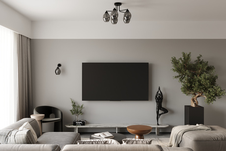 Lustre FILLAN 5 noir + 5x ampoule LED E27 4000K Froid 7,5W 690lm