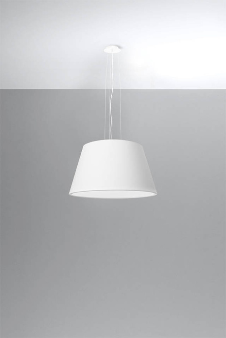 Lustre CONO 45 blanc + 3x ampoule LED E27 3000K Warm 7.5W 620lm