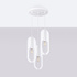 NICUS 3P lampe suspendue blanche + 3x ampoule LED E27 3000K 7W 760lm