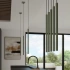 Lampe pendante PASTELO 2 vert olive