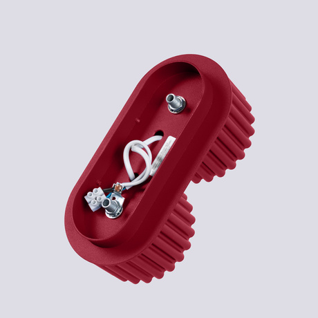 Plafonnier AURA 2 bordeaux Gx53