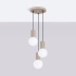 Lampe suspendue HALO 3P taupe