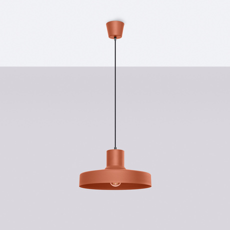 Lampe suspendue BILO rouge ocre