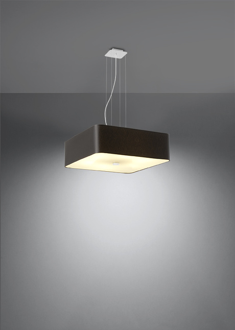 Lustre LOKKO 55 noir + 5x ampoule LED E27 4000K Froid 7.5W 650lm