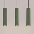 Lampe suspendue KARBON 3L vert olive