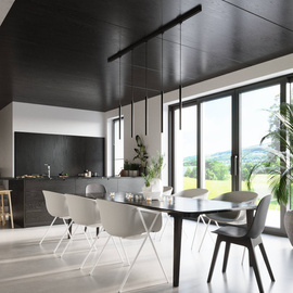 Lampe suspendue, 5 points, système de rail triphasé, PASTELO