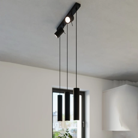 Lampe suspendue RING 3 noir