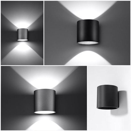 Applique ORBIS noir + 1x ampoule LED G9 4000K Cold 4.5W 530lm