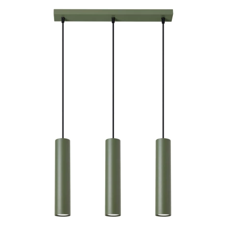 Lampe suspendue LAGOS 3L vert olive