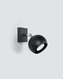 Applique OCULARE 1 noire + 1x ampoule LED GU-10 3000K Warm 7W 620lm
