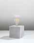 Lampe de bureau en béton ARIZ + 1x ampoule LED E27 3000K Warm 7.5W 620lm