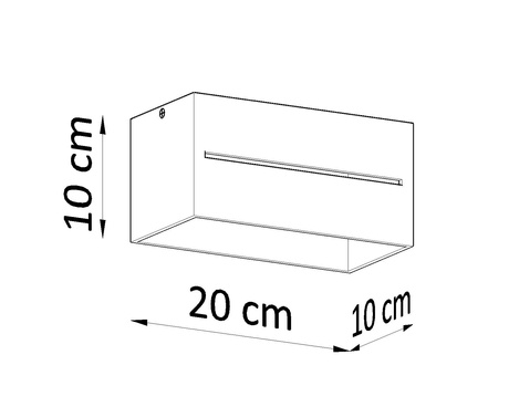 Plafond LOBO MAXI noir + 2x ampoule LED G9 3000K Warm 4.5W 510lm