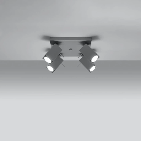 Plafonnier MERIDA 4 gris