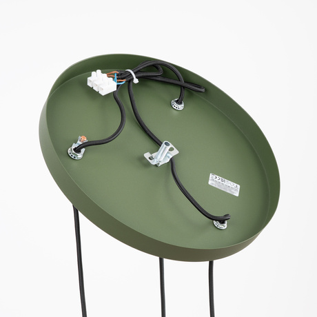 Lampe suspendue ESTRIA 3P beige/vert olive